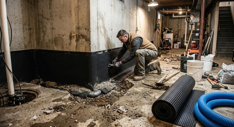 Basement Waterproofing in Fredericksburg, VA